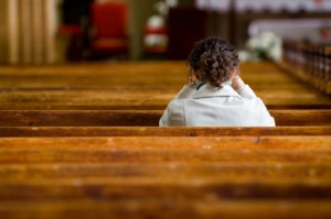 child in church