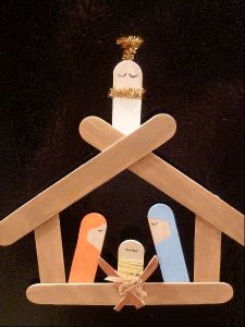 lolly stick nativity