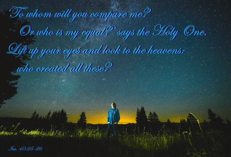 Isa 40 25-26