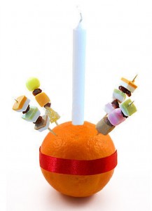 Christingle on white