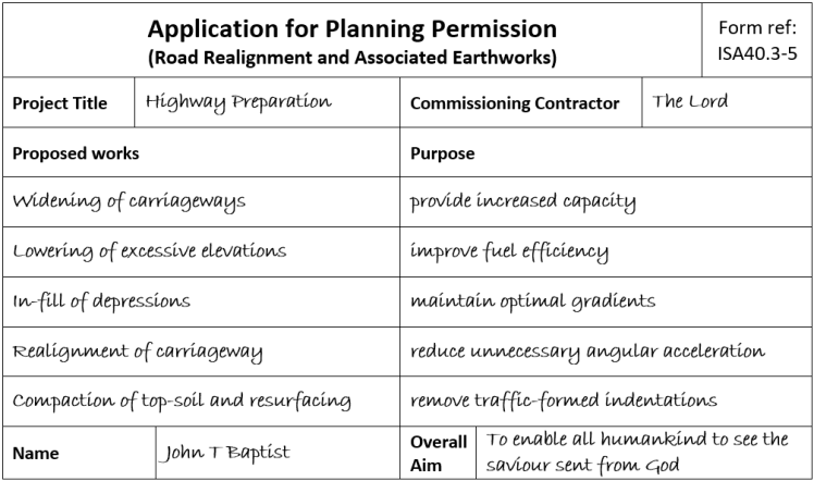 planning application Isa 40