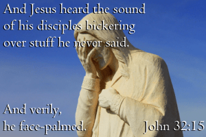 jesus face palm verse