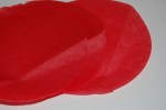 red tissue circles