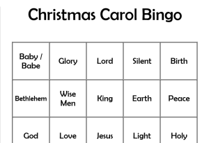 Christmas Carol Bingo
