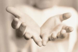 open hands