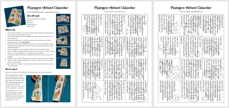 Flexagon Advent Calendar preview